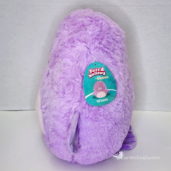 WINNIE 🦭 Adorable Purple Walrus FuzzAMallow Squishmallow NWT sundaes & castles - Picture 2 of 9